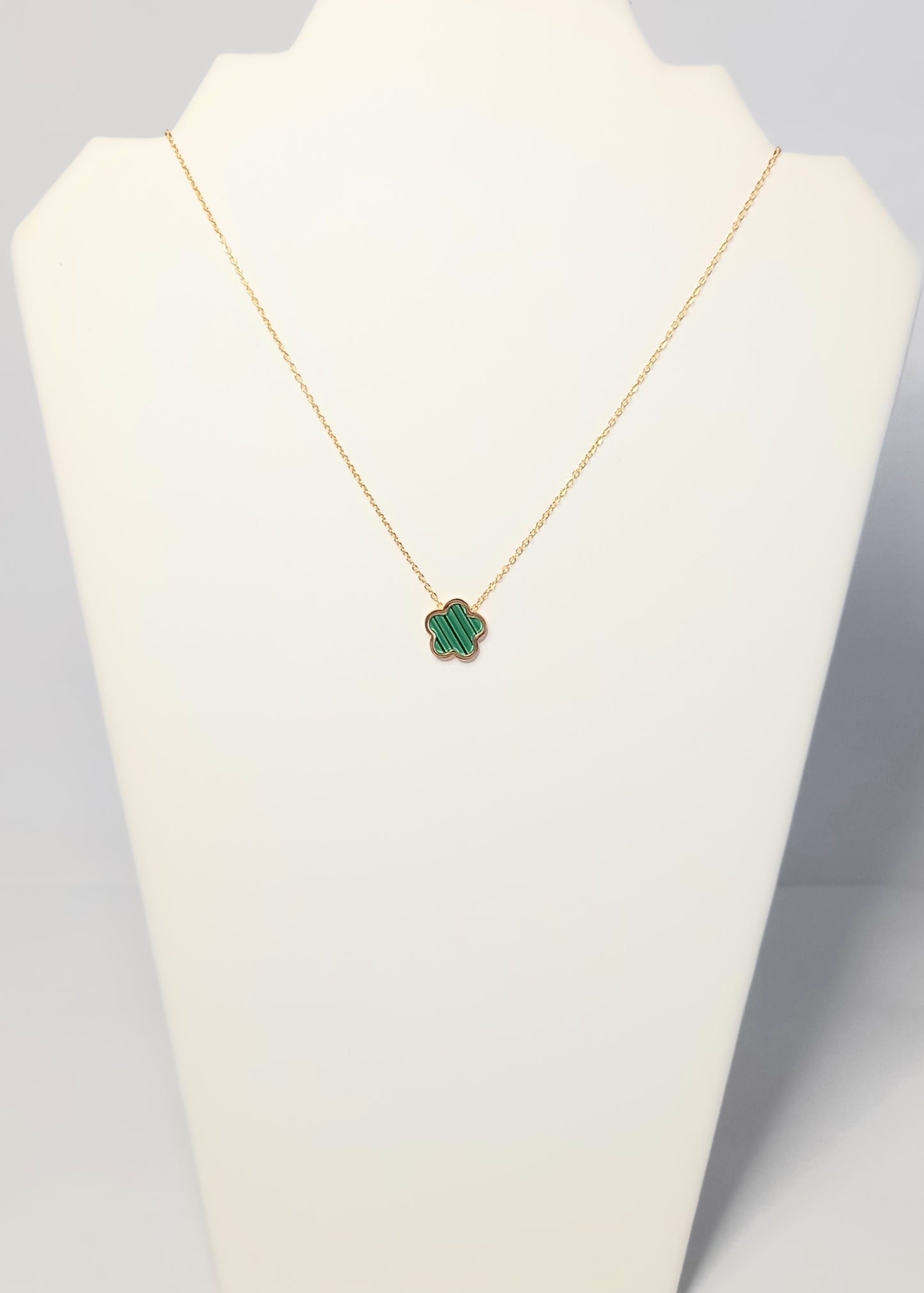 Rosie gold green necklace