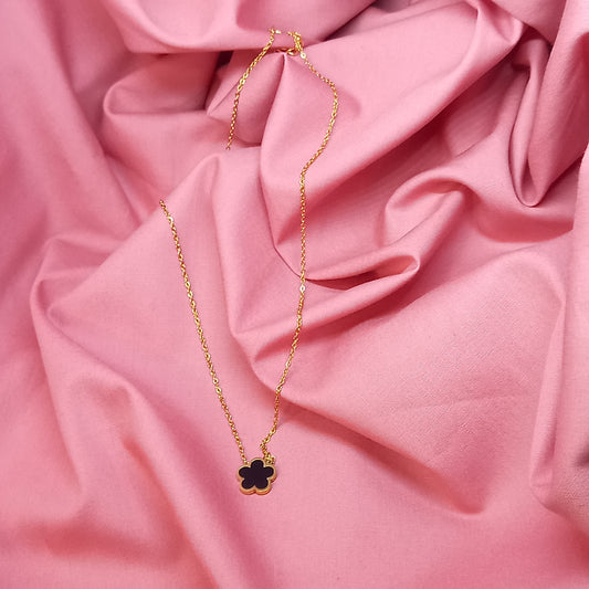 Black Rosie Gold Necklace